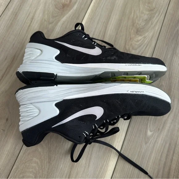 Nike LunarGlide 6 Women’s Running Shoes Black White Size 9 US 654433-001 - Picture 10 of 15